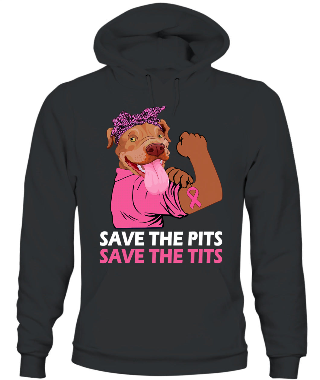 D10-Pitbull Lover Dog Save The Pits Save The Tits Pitbull Dog Breast Cancer Month 406 Pitbulls Classic T