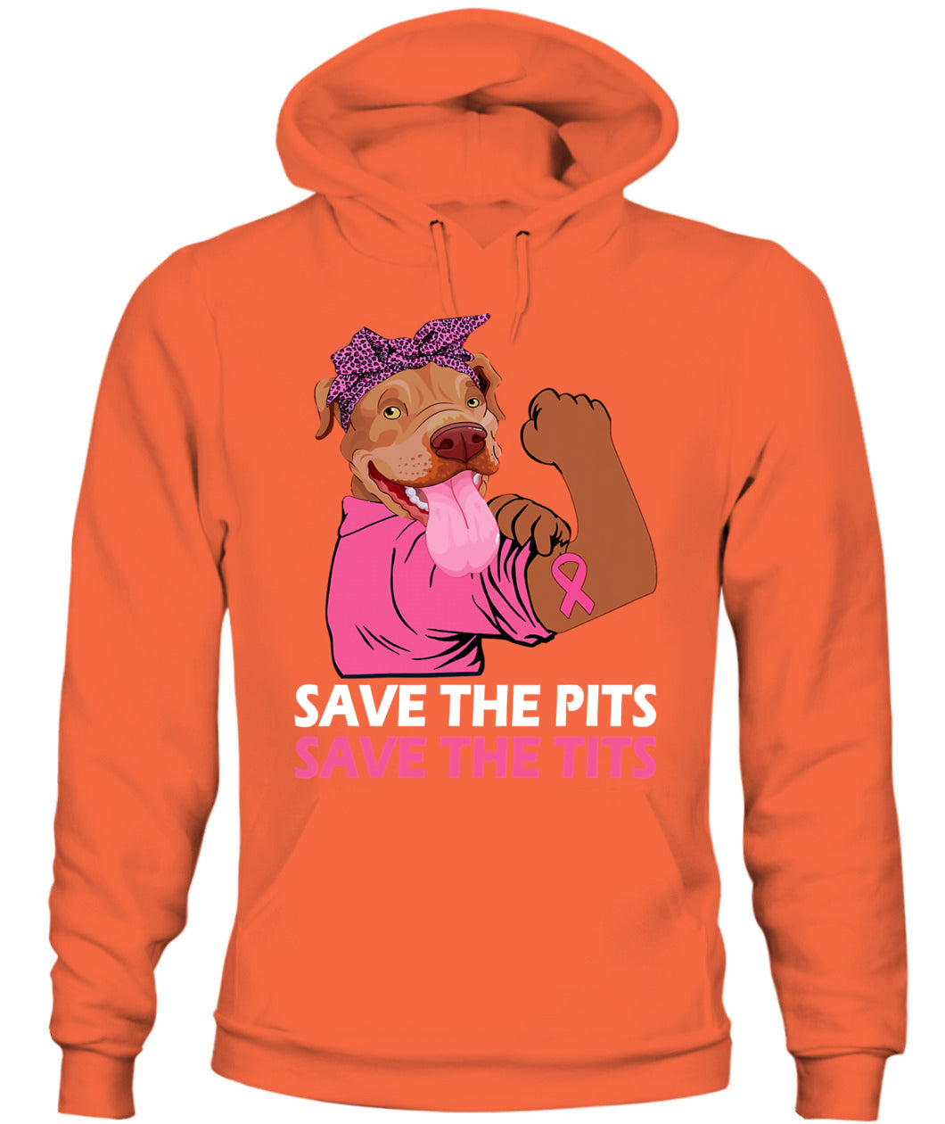 D10-Pitbull Lover Dog Save The Pits Save The Tits Pitbull Dog Breast Cancer Month 406 Pitbulls Classic T