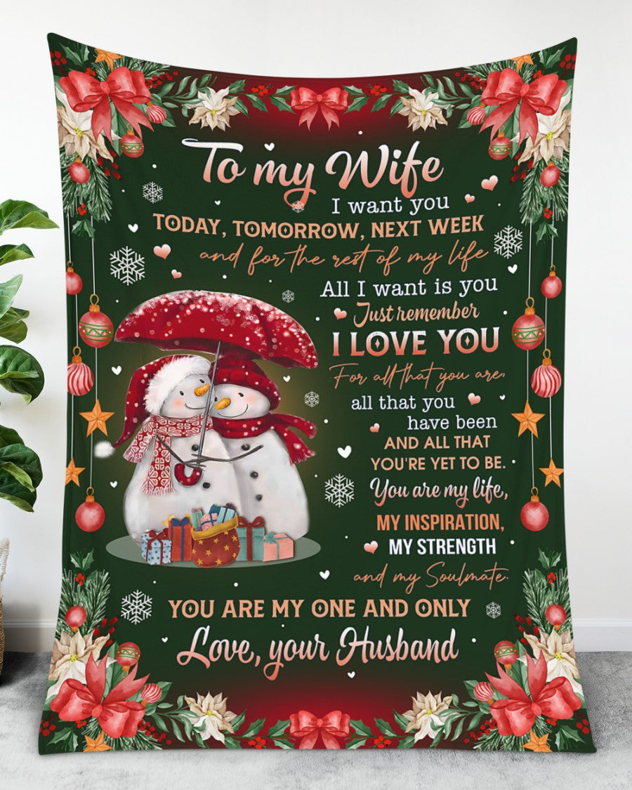 TO MY WIFE - GIFT FOR WIFE - BLANKETS FROM HUSBAND 34