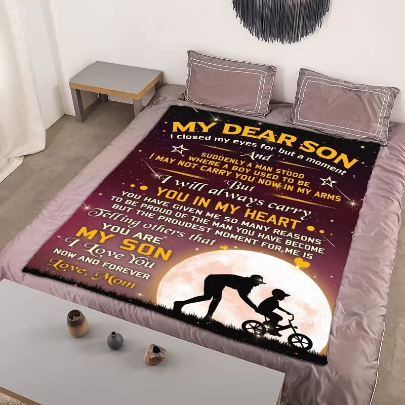 BLANKET FOR SON FROM MOM – COMFORT & WARMTH GIFT - BLANKETS FROM MOM 66