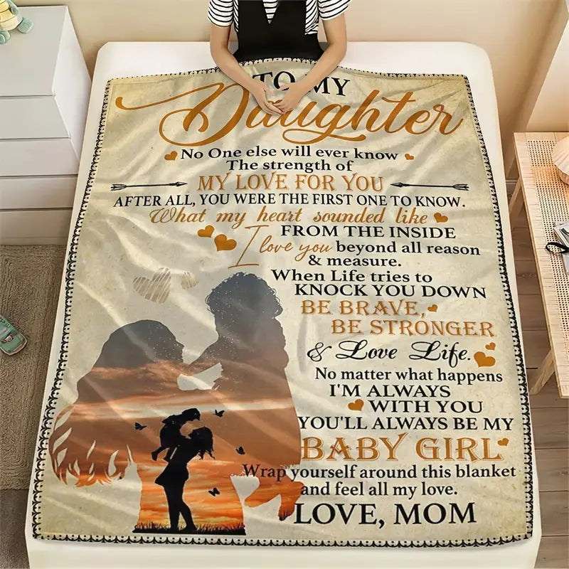 Special Gift For Your Daughter Blanket - BLANKETS FROM MOM 100