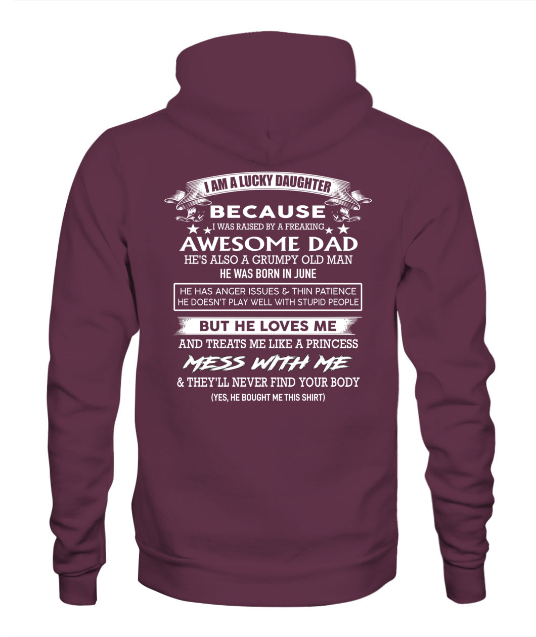 I AM A LUCKY DAUGHTER BECAUSE US SKU1044 06