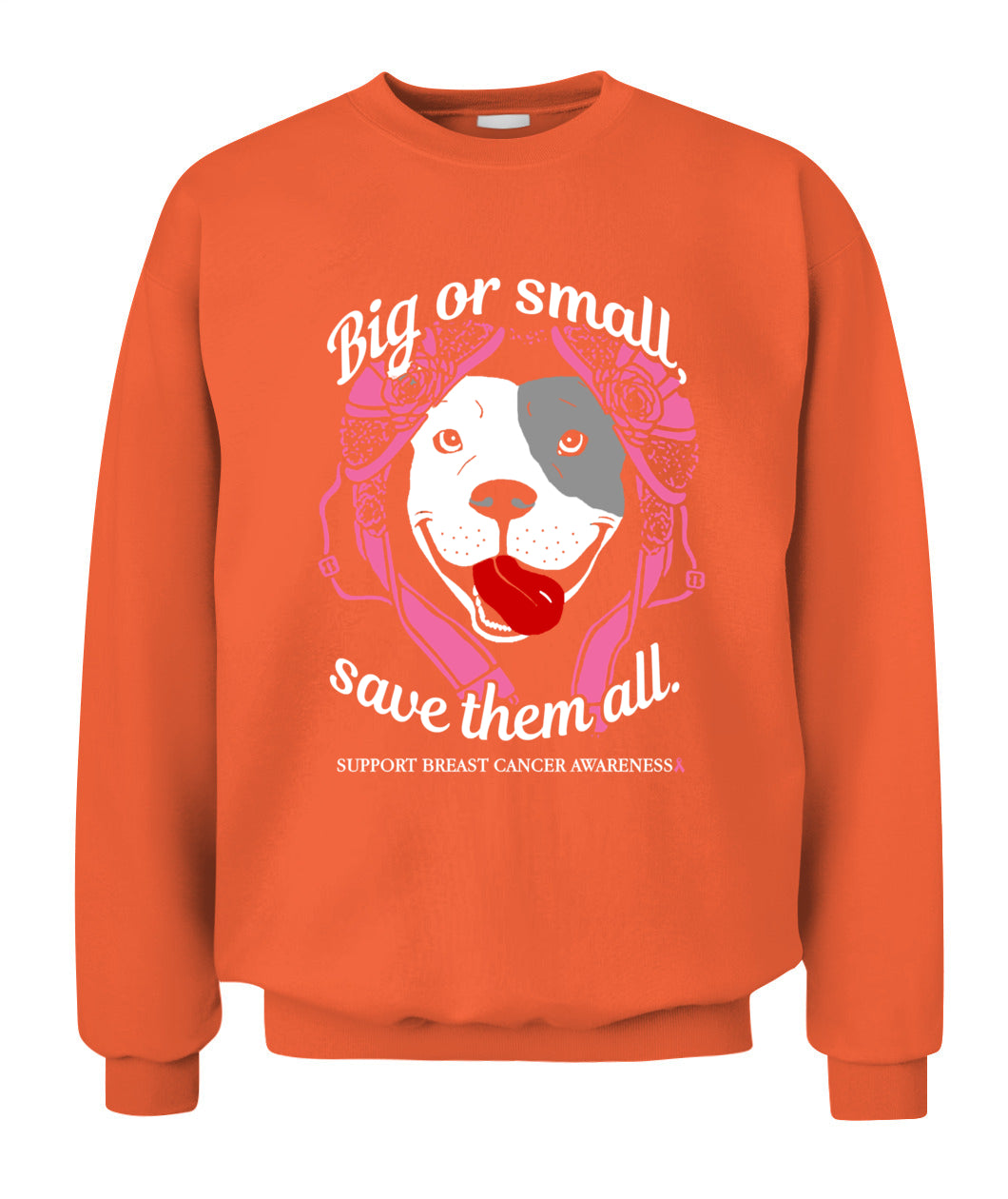 D8-Pitbull Breast Cancer - Big or Small Save them all Classic T-Shirt