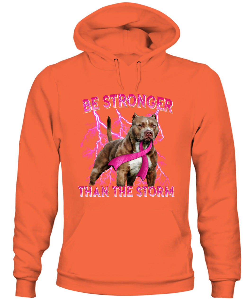 D2_Breast Cancer Pitbull Be Stronger Than The Storm Cancer Survivor Awareness Classic T-Shirt