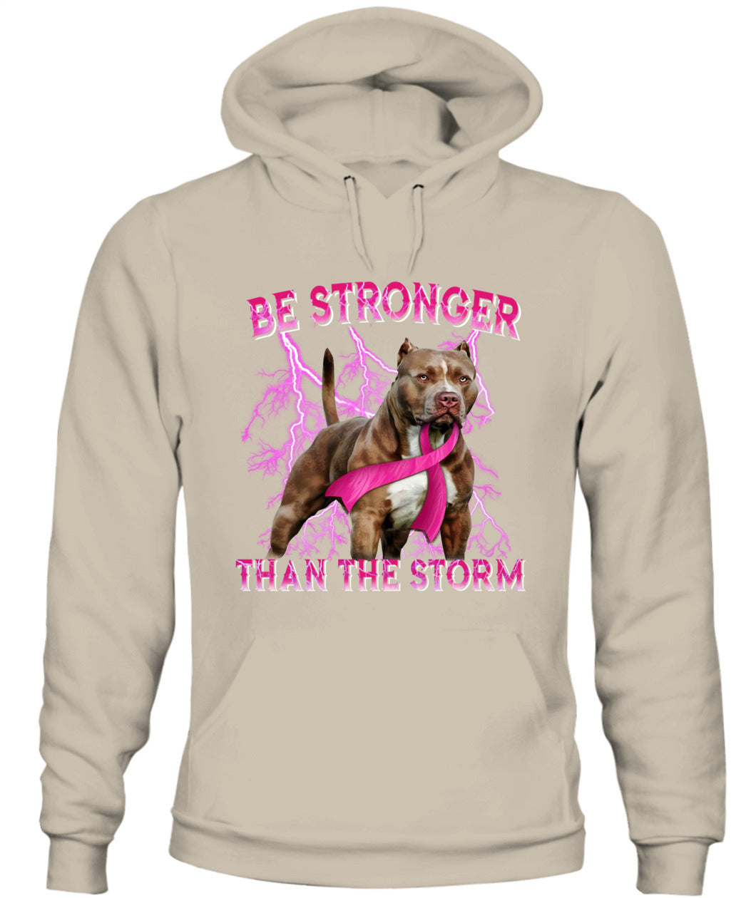 D2_Breast Cancer Pitbull Be Stronger Than The Storm Cancer Survivor Awareness Classic T-Shirt