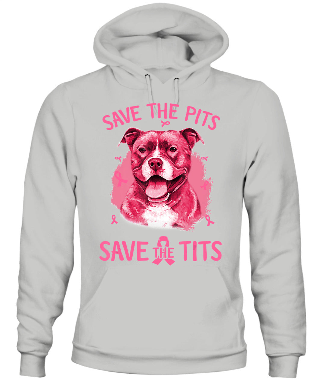 D3-Breast Cancer Save The Pits Save The Tits Pitbull Dog Classic T-Shirt