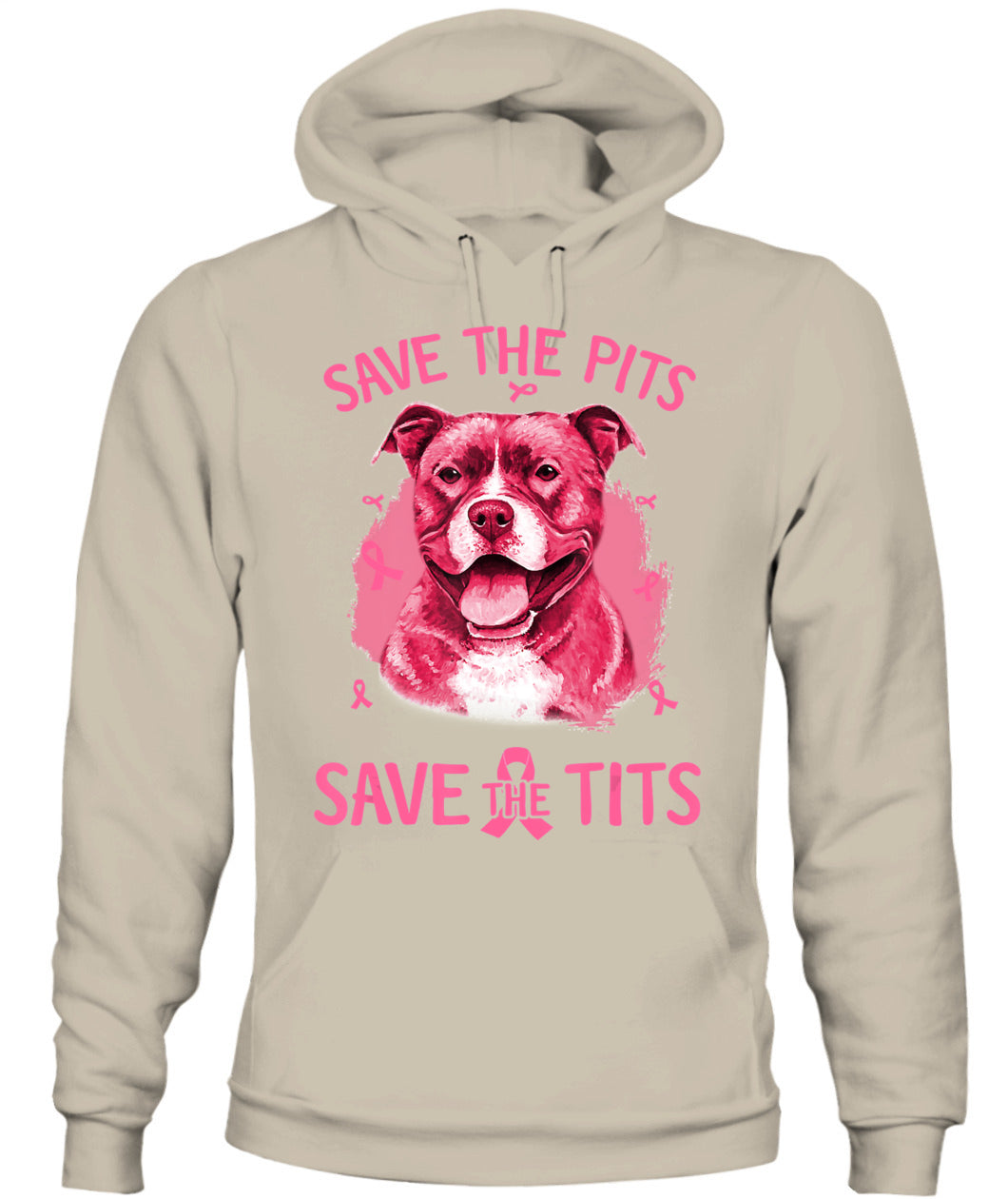 D3-Breast Cancer Save The Pits Save The Tits Pitbull Dog Classic T-Shirt
