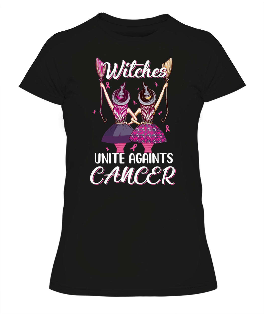 Witches Unite Against Breast Cancer Wear Pink Halloween Classic T-Shirt Essential T-Shirt