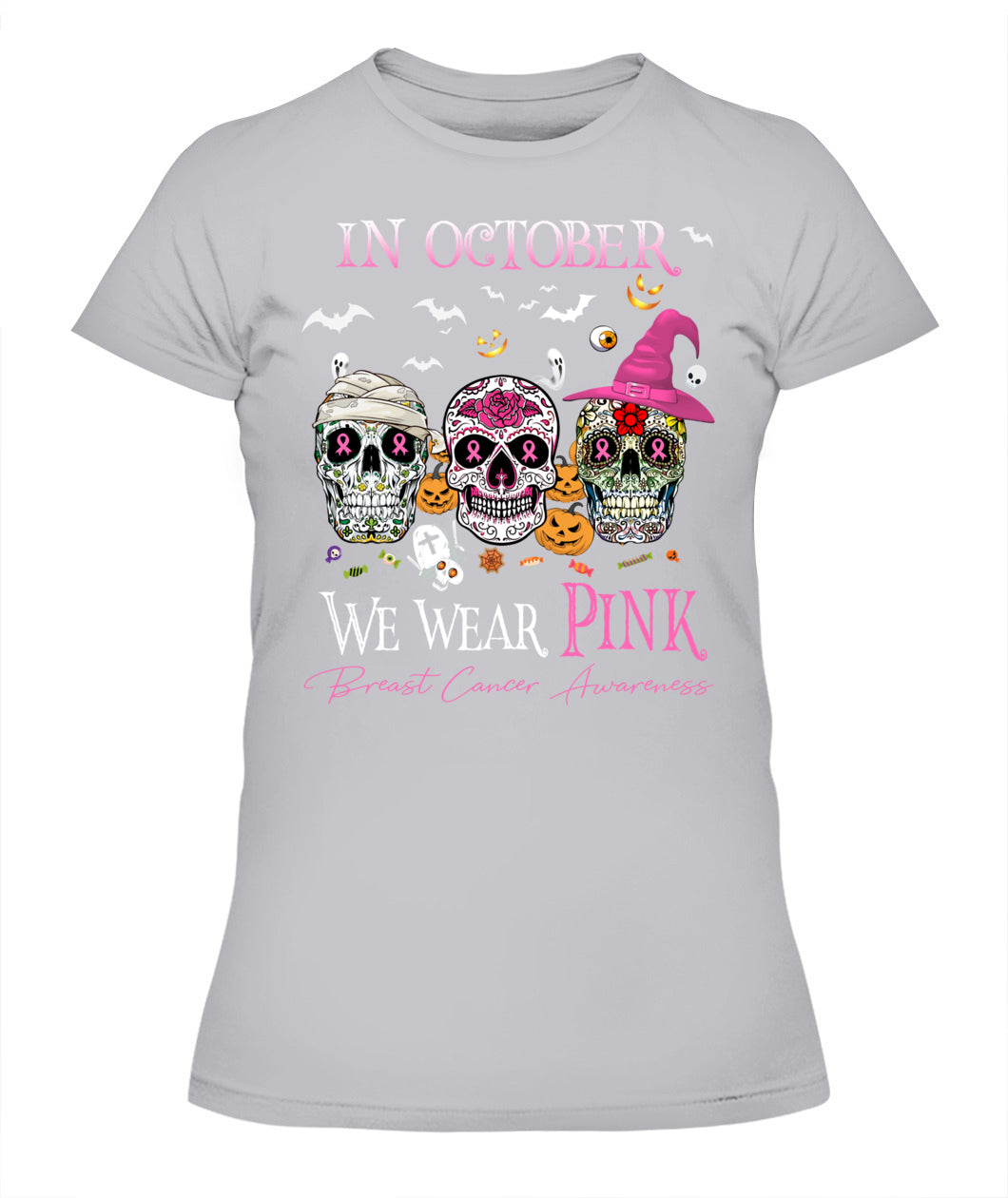 H7 - In October We Wear Pink Breast Cancer Awareness T-Shirt