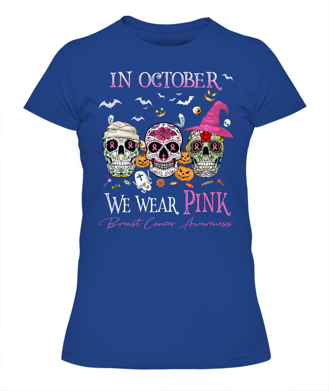 H7 - In October We Wear Pink Breast Cancer Awareness T-Shirt