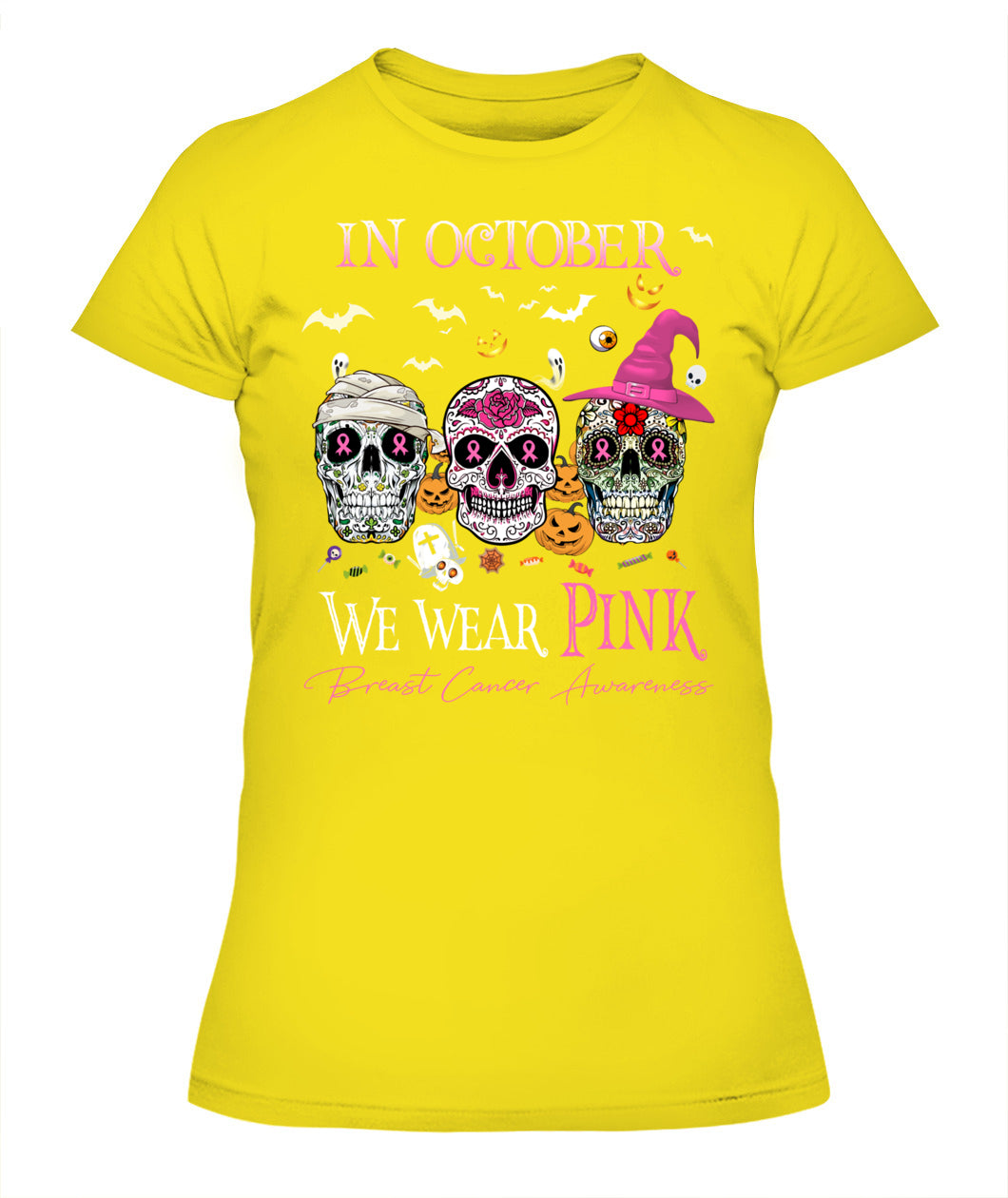 H7 - In October We Wear Pink Breast Cancer Awareness T-Shirt