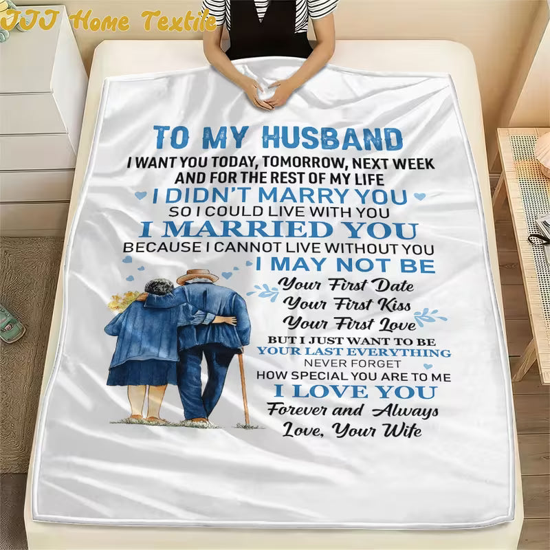 Special Gift For Your Husband Blanket - BLANKETS FROM WIFE 25