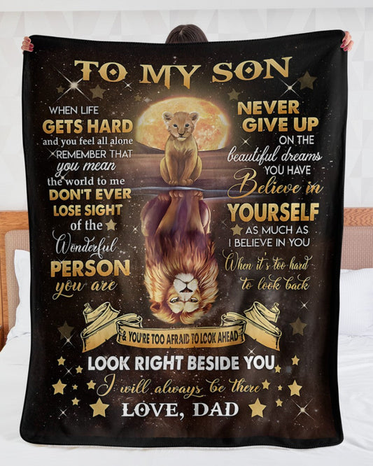 BLANKET FOR SON FROM DAD – COMFORT & WARMTH GIFT - BLANKETS FROM DAD 043
