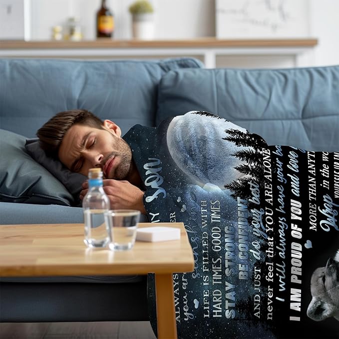 Special Gift For Your Son Blanket - BLANKETS FROM MOM 93