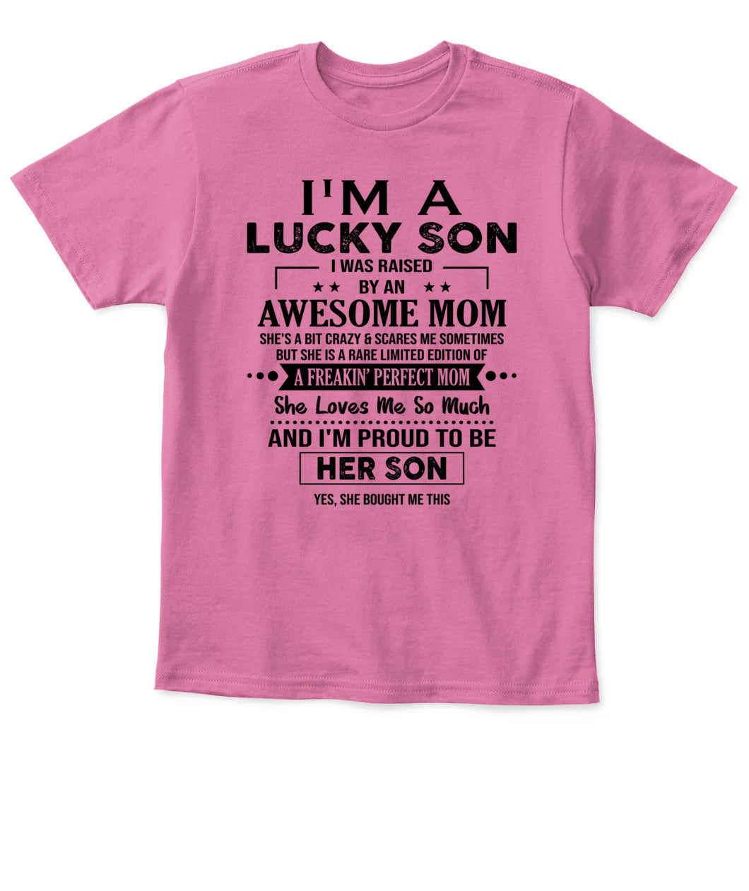 J'AI DE LA CHANCE D'AVOIR ÉTÉ ÉLEVÉ PAR UNE MAMAN EXCEPTIONNELLE - Bur - T-shirt Col V - CADEAUX POUR MAMAN