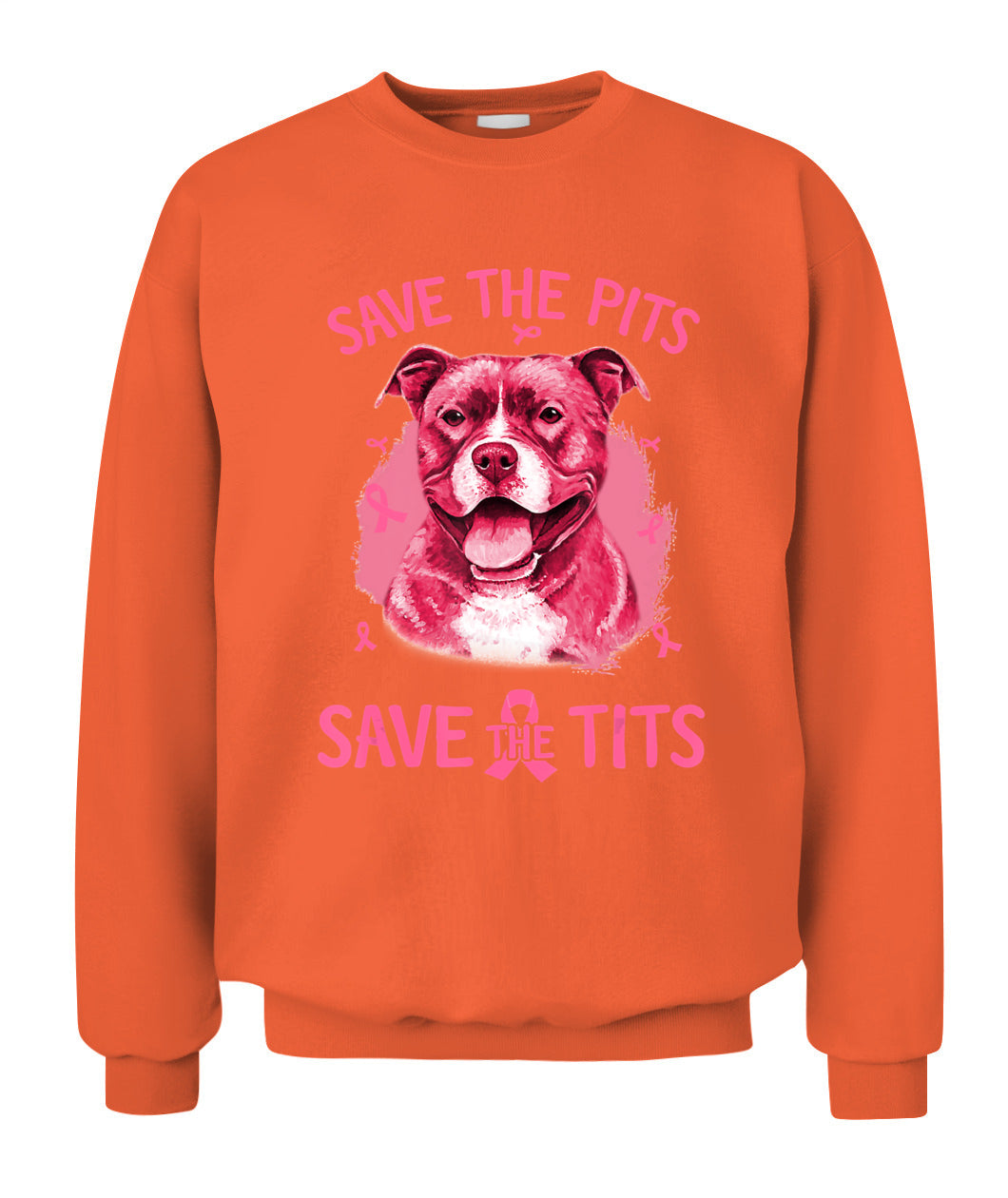D3-Breast Cancer Save The Pits Save The Tits Pitbull Dog Classic T-Shirt