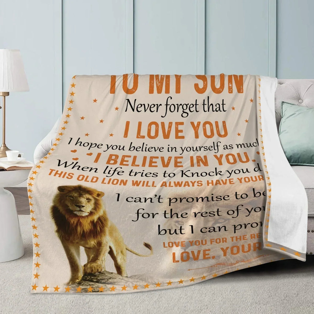 Son Never Forget Blanket - BLANKETS FROM MOM 159