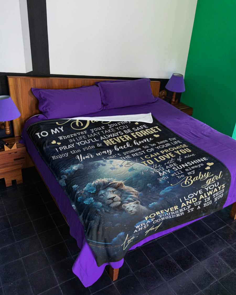 Special Gift For Your Daughter Blanket -  BLANKETS FROM DAD 094