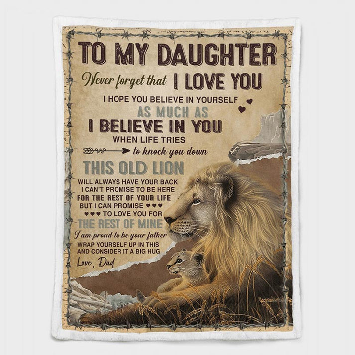 Special Gift For Your Daughter Blanket - BLANKETS FROM DAD 119