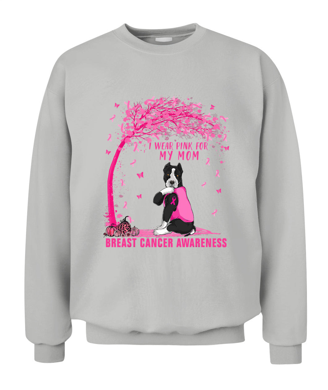 D4-I Wear Pink For My Mom Pitbull Dog Breast Cancer Awareness Essential T-Shirt