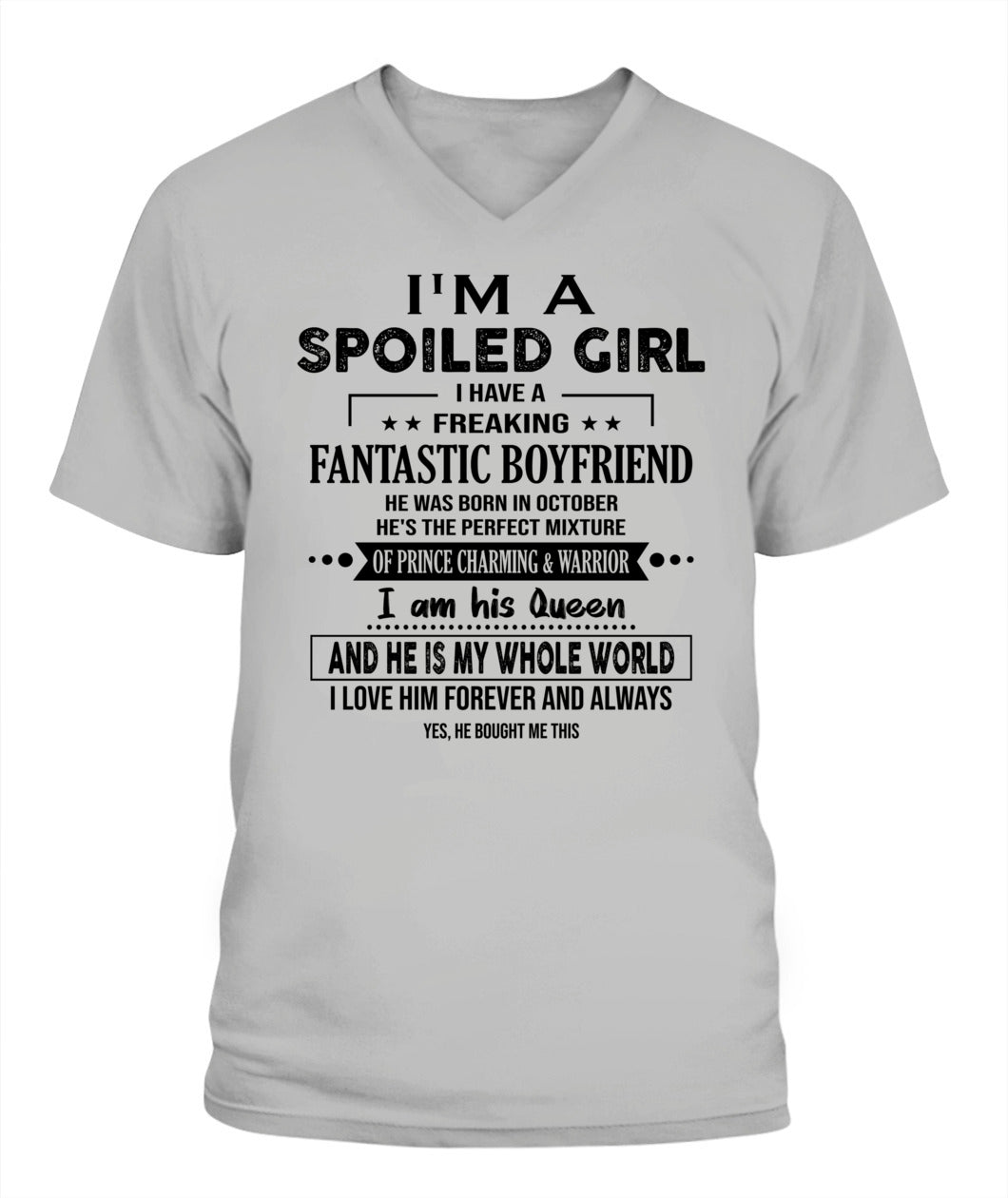 I'M A SPOILED GIRL I HAVE 10