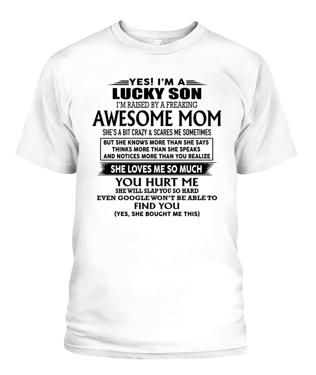 Yes i am lucky son