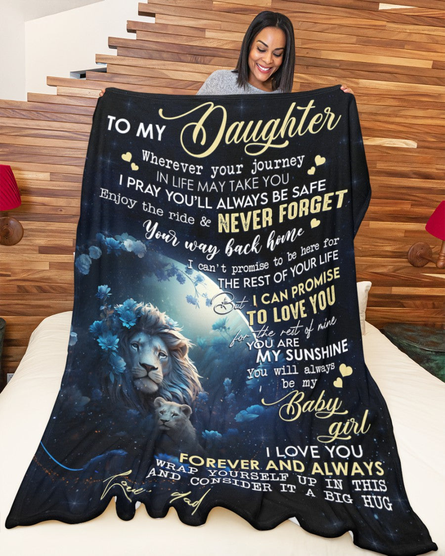 Special Gift For Your Daughter Blanket -  BLANKETS FROM DAD 094