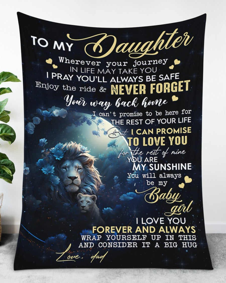 Special Gift For Your Daughter Blanket -  BLANKETS FROM DAD 094