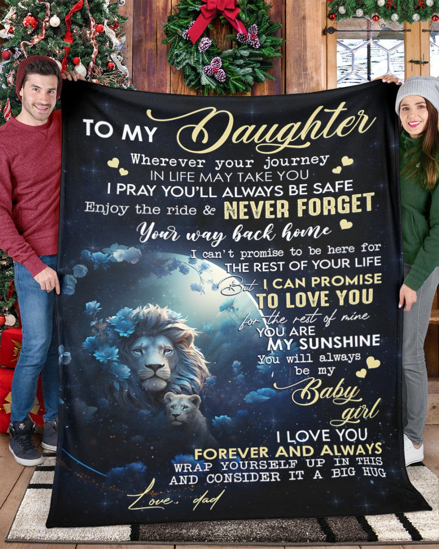 Special Gift For Your Daughter Blanket -  BLANKETS FROM DAD 094