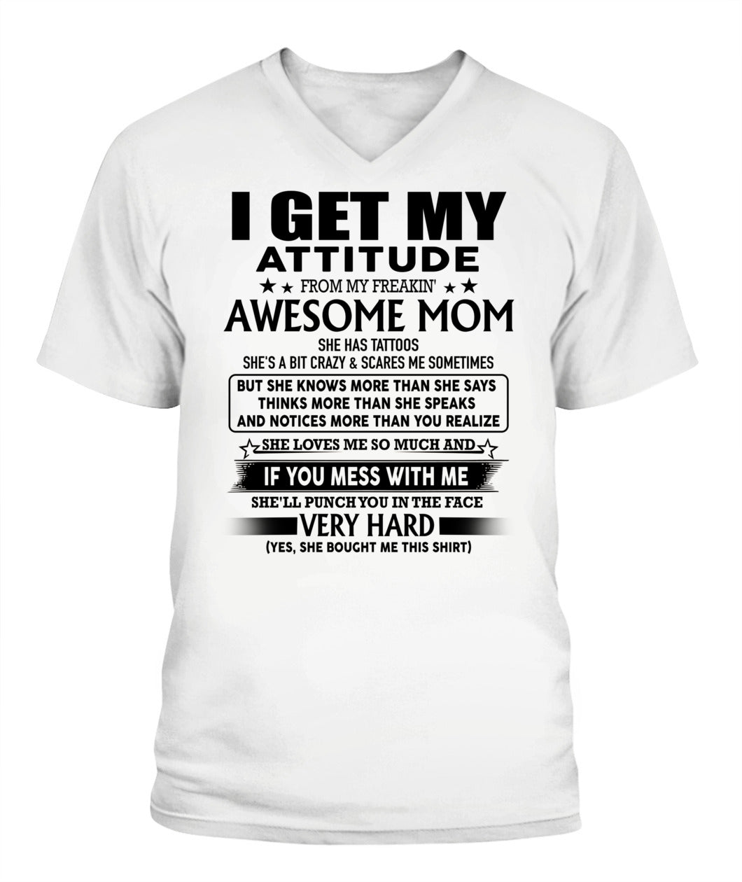 I GET MY ATTITUDE FROM MY FREAKIN AWESOME MOM TATTOOS