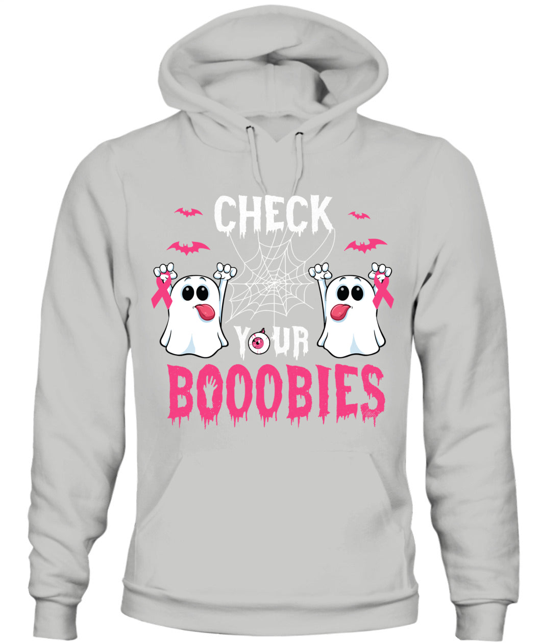 H6 - Halloween Breast Cancer Awareness-Check your Boobies Breast T-Shirt
