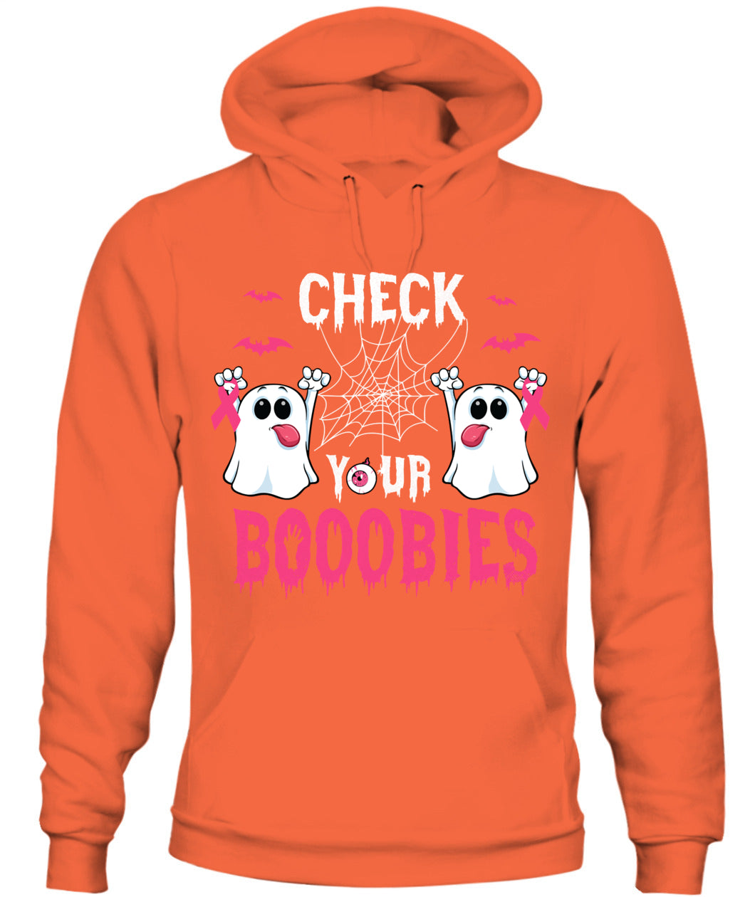 H6 - Halloween Breast Cancer Awareness-Check your Boobies Breast T-Shirt