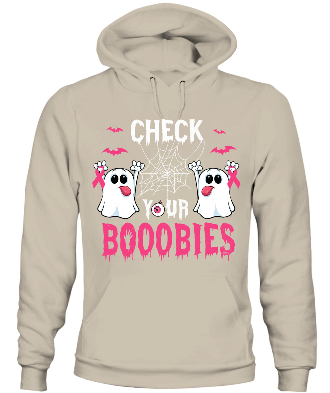 H6 - Halloween Breast Cancer Awareness-Check your Boobies Breast T-Shirt