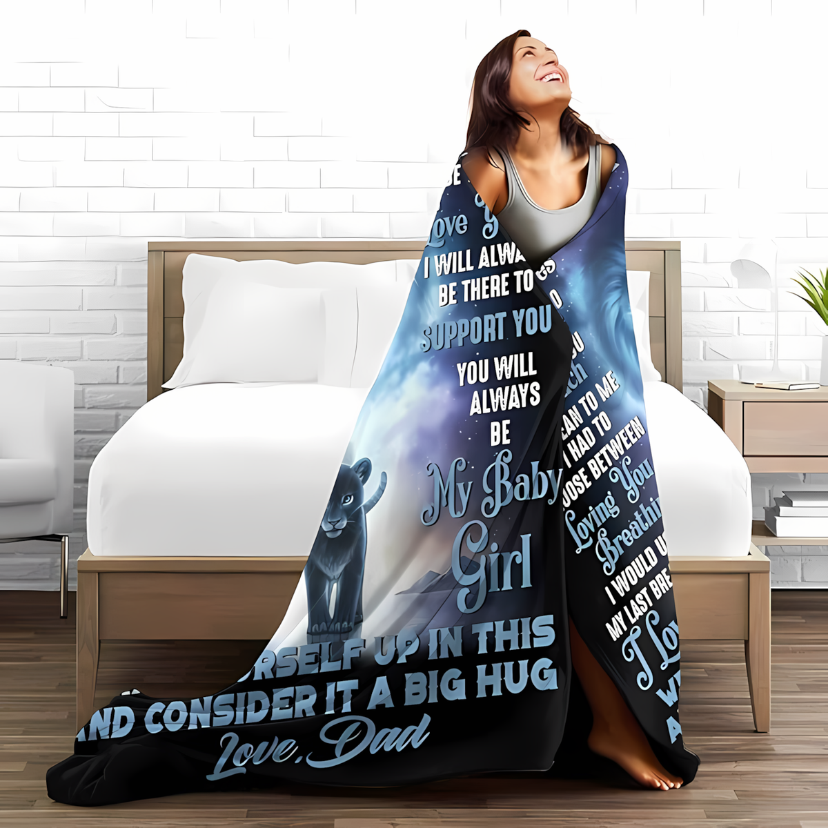 Special Gift For Your Daughter Blanket -  BLANKETS FROM DAD 084