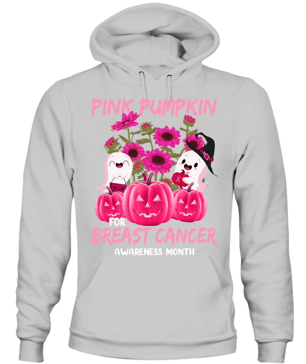 H2 - Halloween Breast Cancer Awareness-Pink Pumkin Breast Cancer T-Shirt