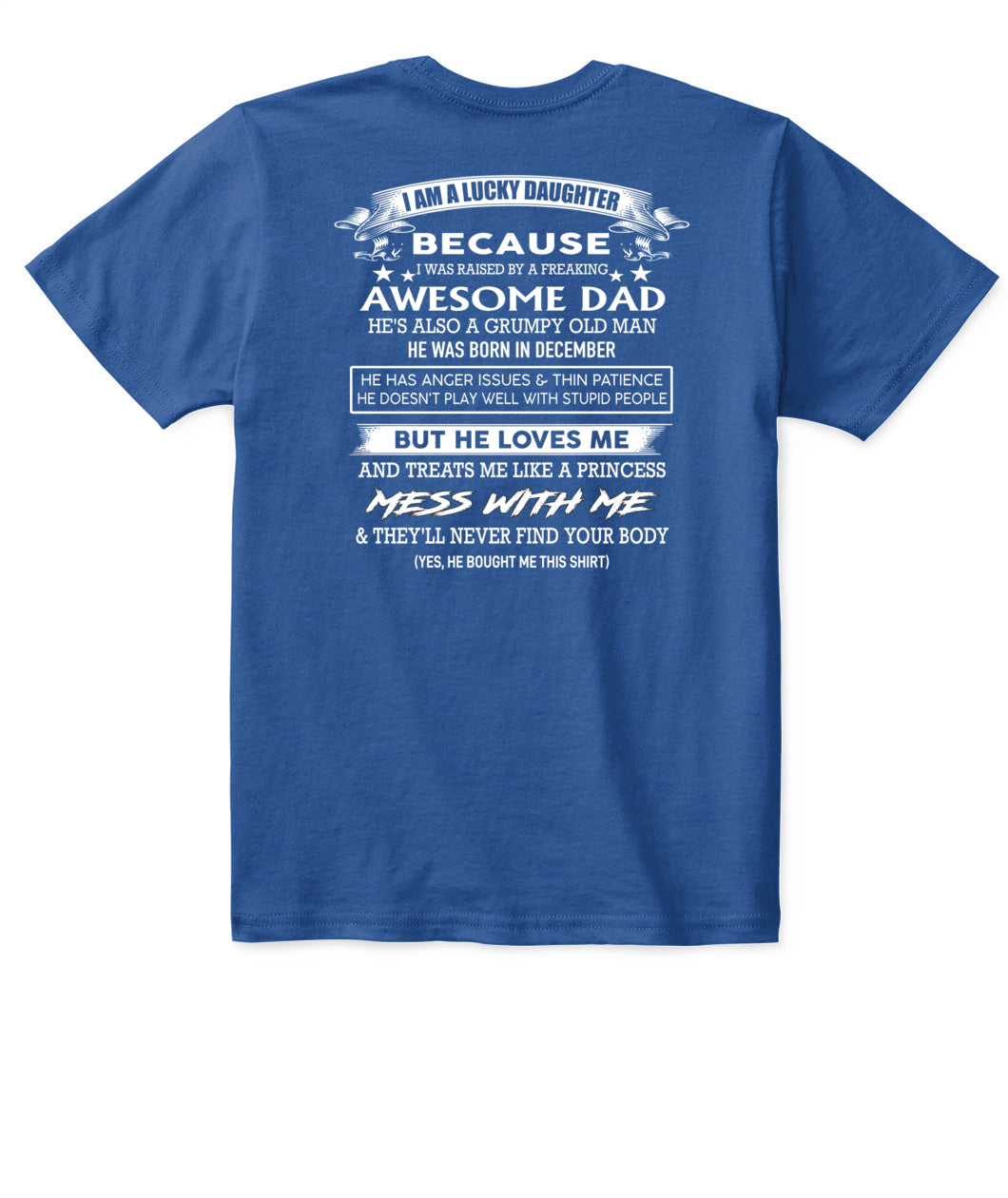 I AM A LUCKY DAUGHTER BECAUSE US SKU1044 12