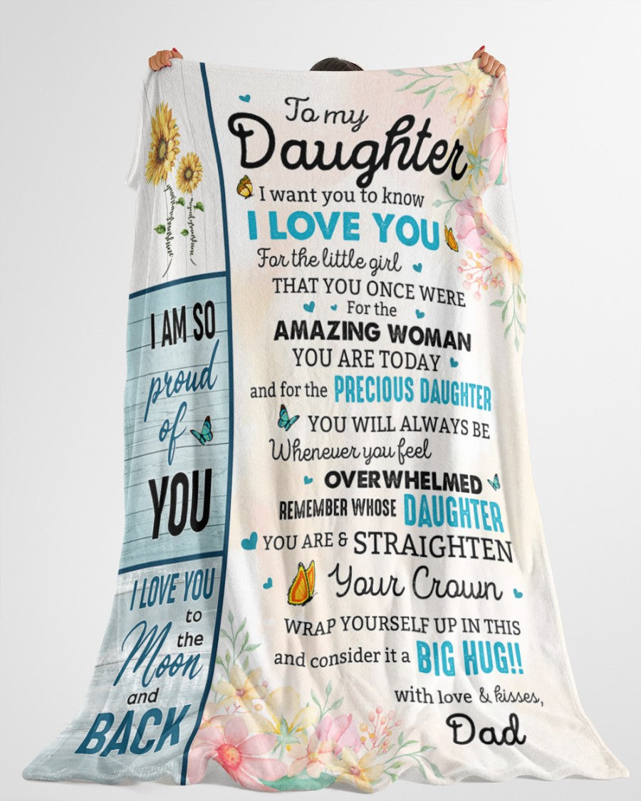 Special Gift For Your Daughter Blanket - BLANKETS FROM DAD 096