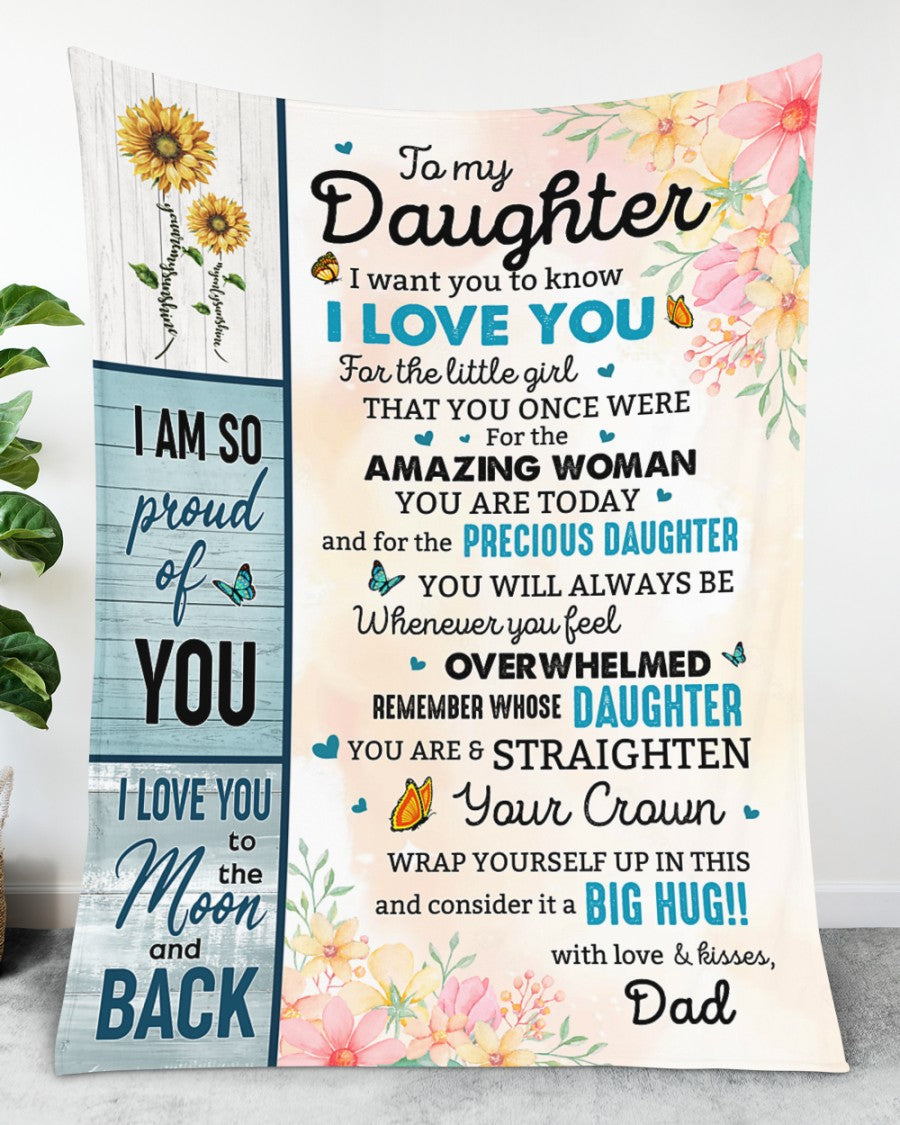 Special Gift For Your Daughter Blanket - BLANKETS FROM DAD 096