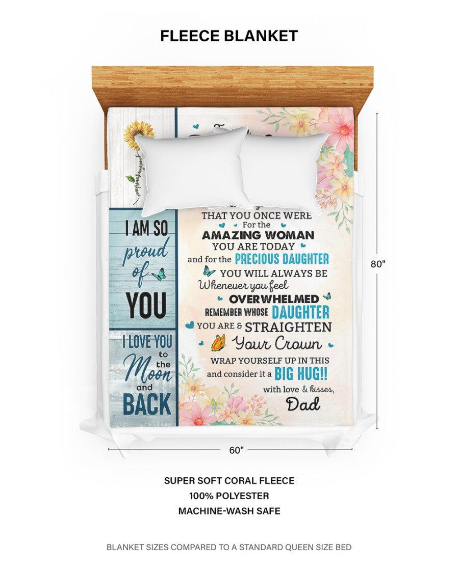 Special Gift For Your Daughter Blanket - BLANKETS FROM DAD 096
