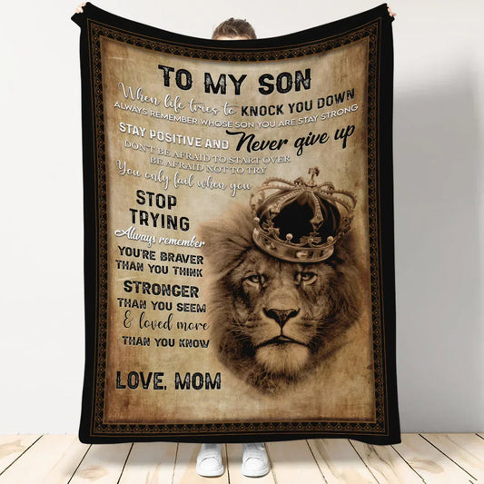 Special Gift For Your Son Blanket - BLANKETS FROM MOM 105