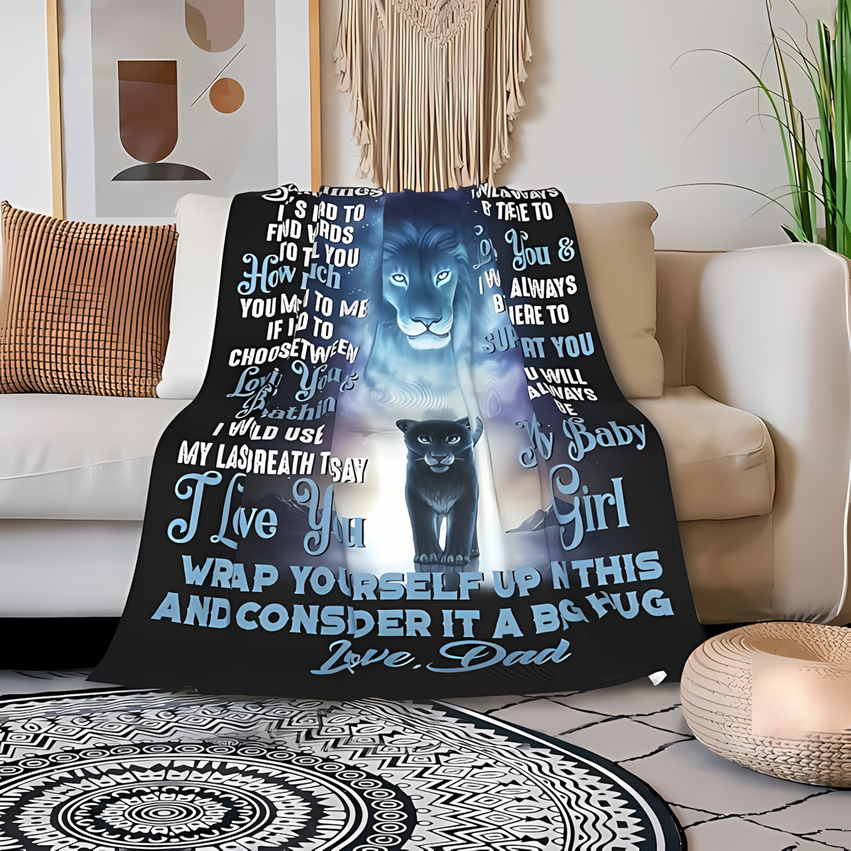 Special Gift For Your Daughter Blanket -  BLANKETS FROM DAD 084