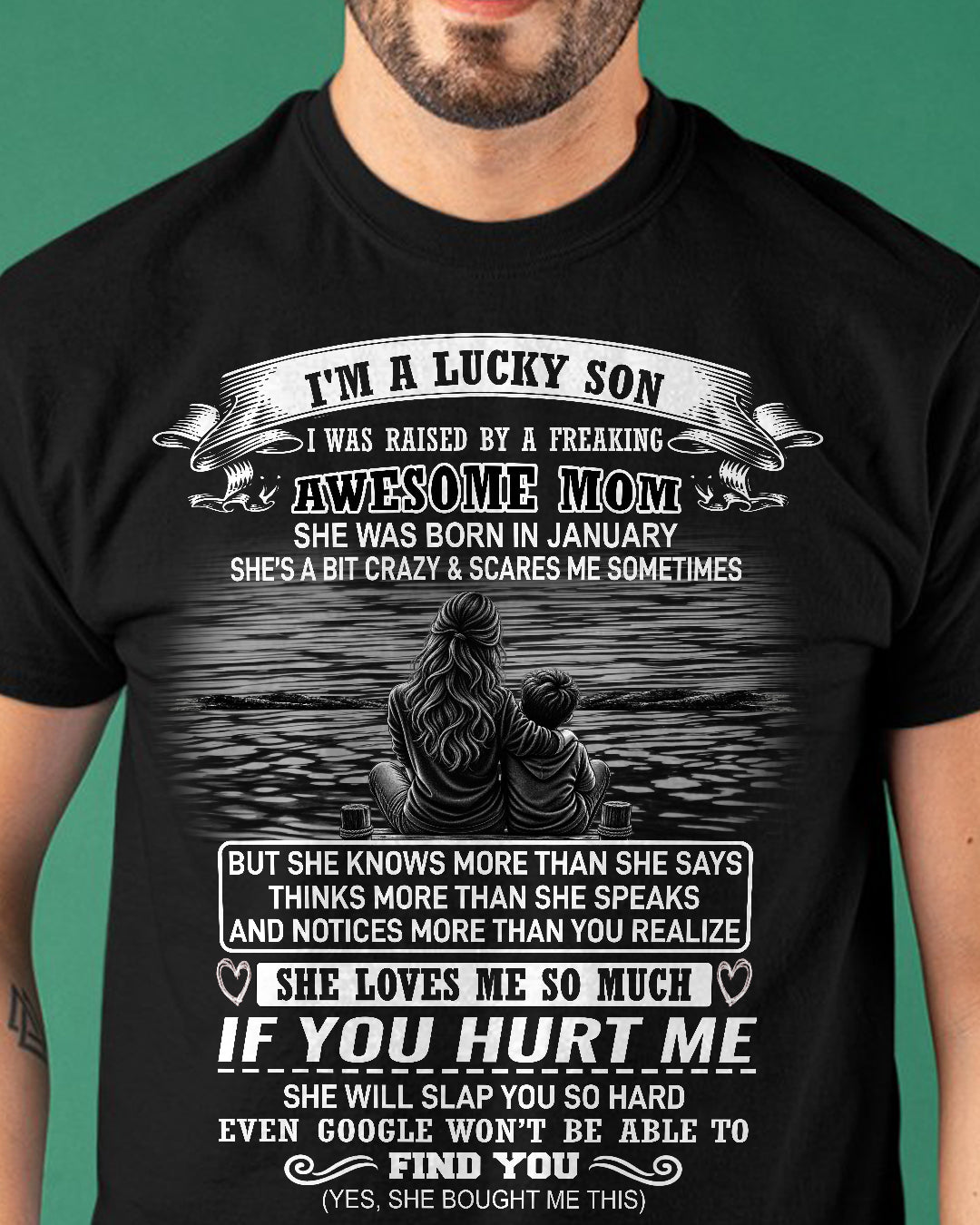 I'M A LUCKY SON AWESOME MOM US SKU62 01
