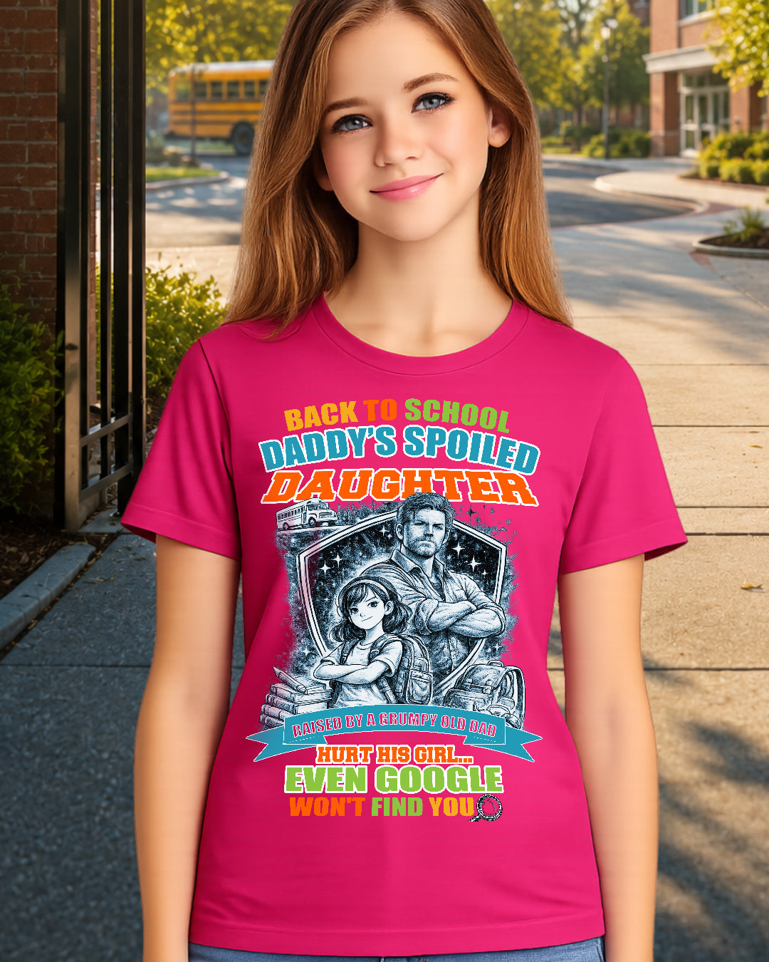 Back To School Daddy’s Spoiled Daughter Shirt-us-sku60