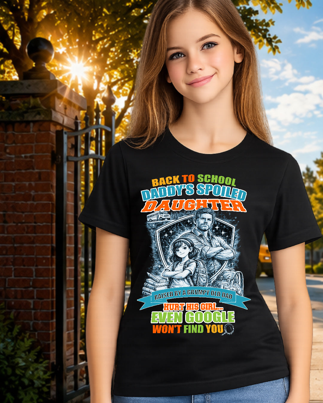 Back To School Daddy’s Spoiled Daughter Shirt-us1-sku60