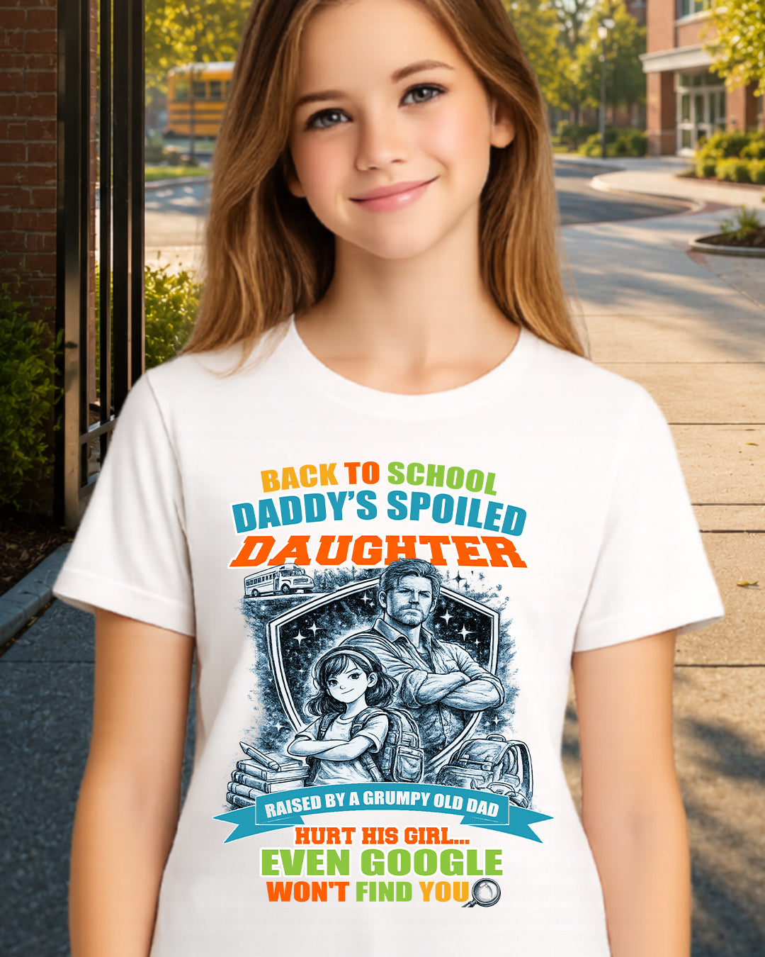 Back To School Daddy’s Spoiled Daughter Shirt-us-sku60