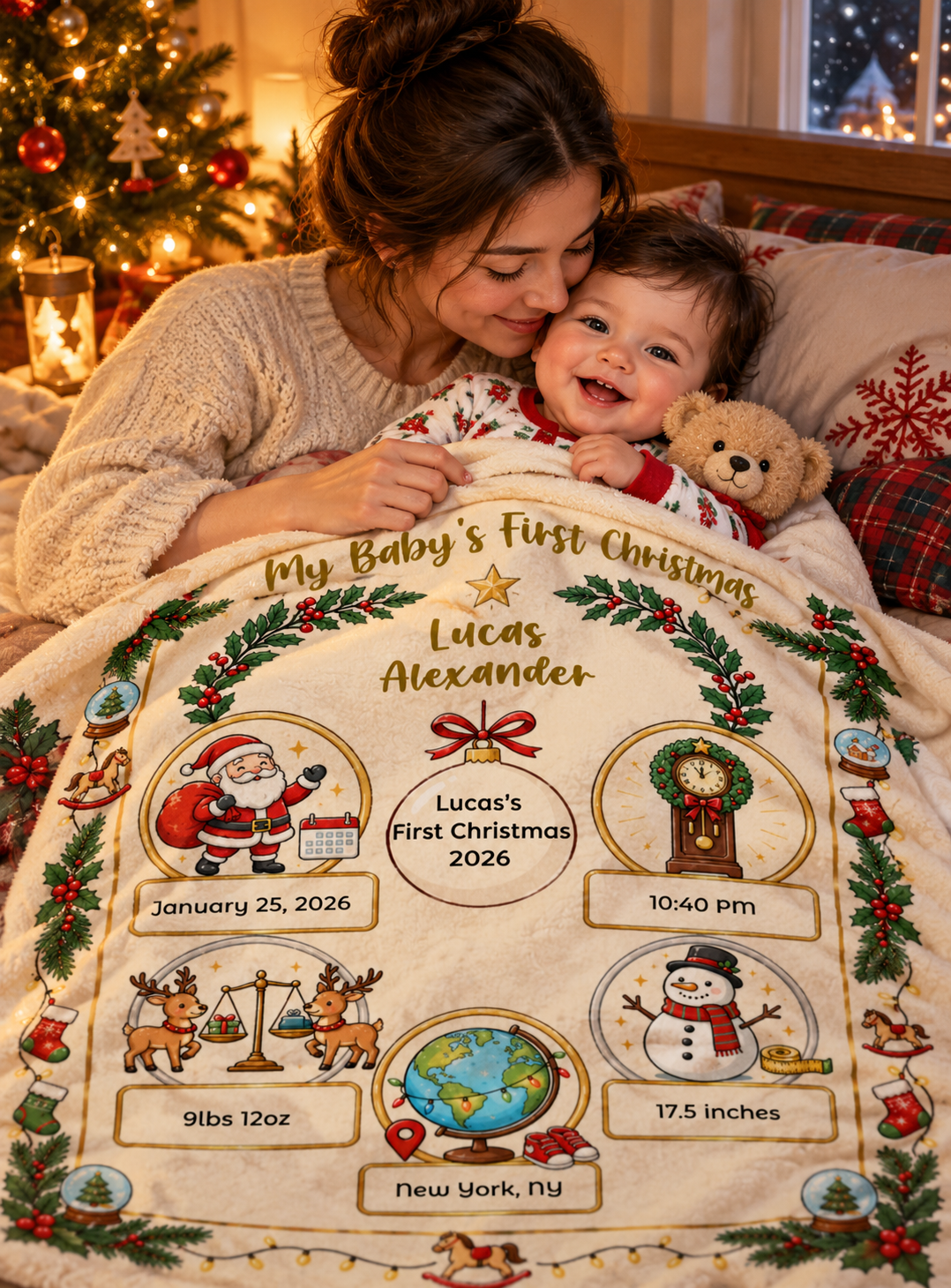 My Baby in Christmas Firstly - Blanket