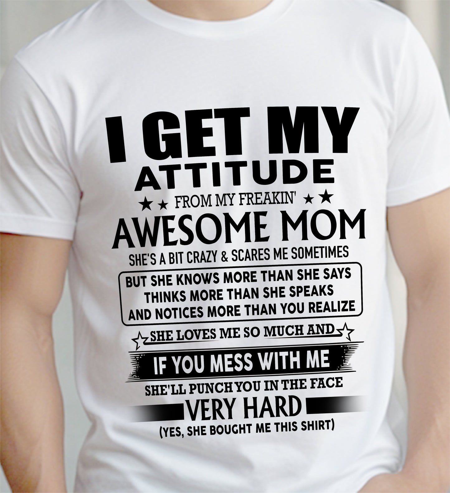 ICH HABE MEINE EINSTELLUNG VON MEINER FANTASTISCHEN MUTTER - Bur - GESCHENKE FÜR MÜTTER