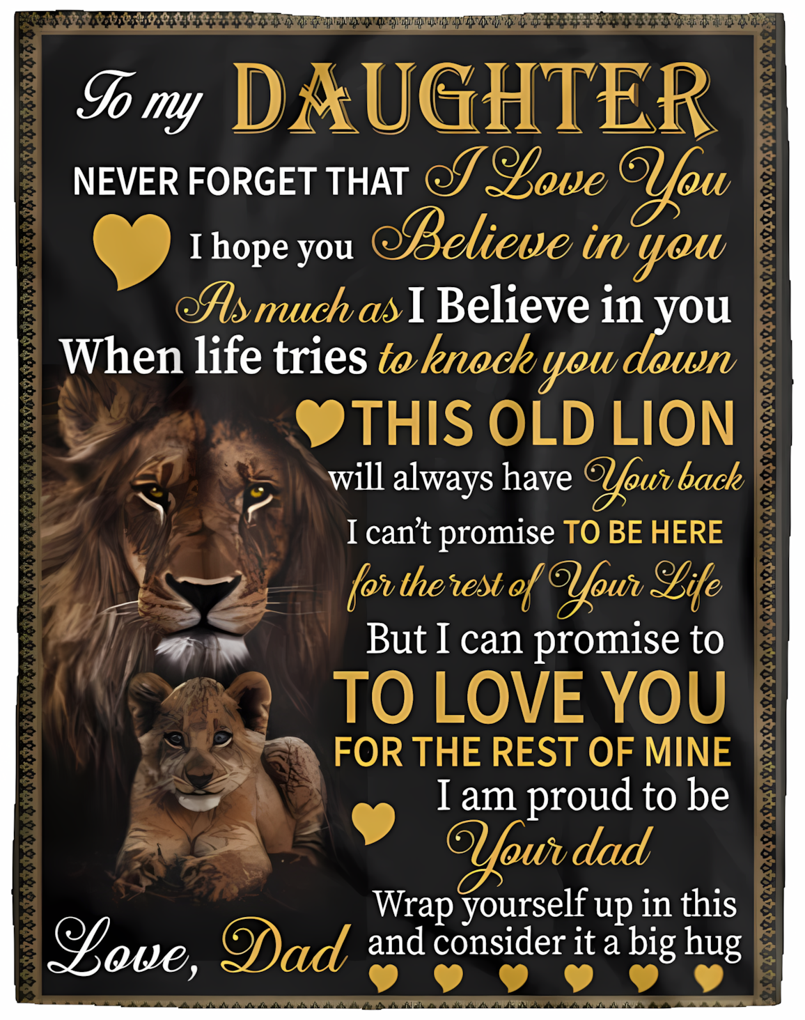 Special Gift For Your Daughter Blanket - BLANKETS FROM DAD 087