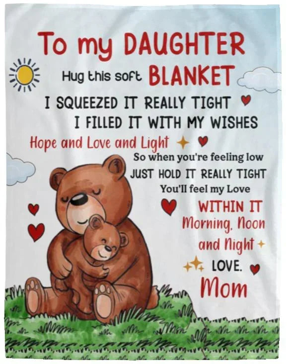 Special Gift For Your Daughter Blanket - BLANKETS FROM MOM 189