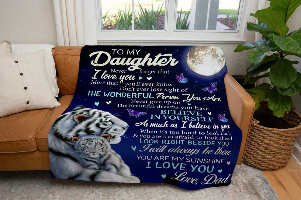 Special Gift For Your Daughter Blanket - BLANKETS FROM DAD 076